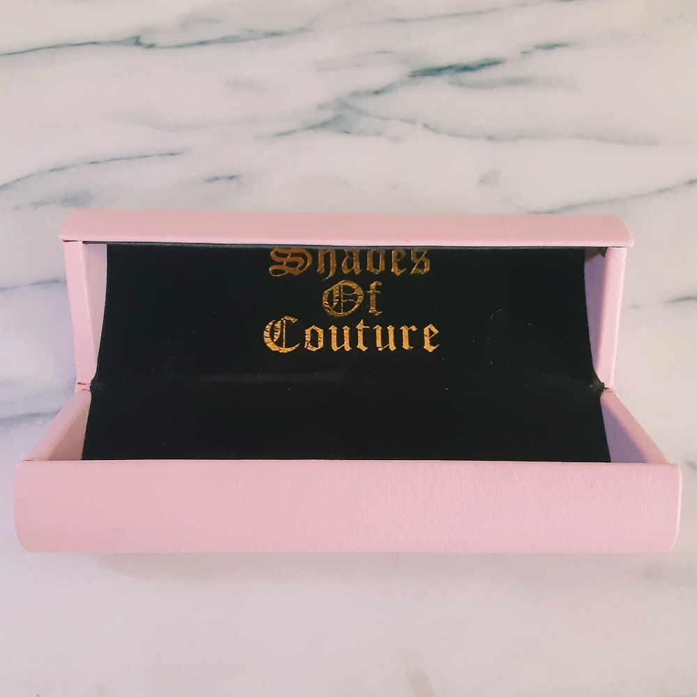 Juicy Couture heart shaped eyeglass case